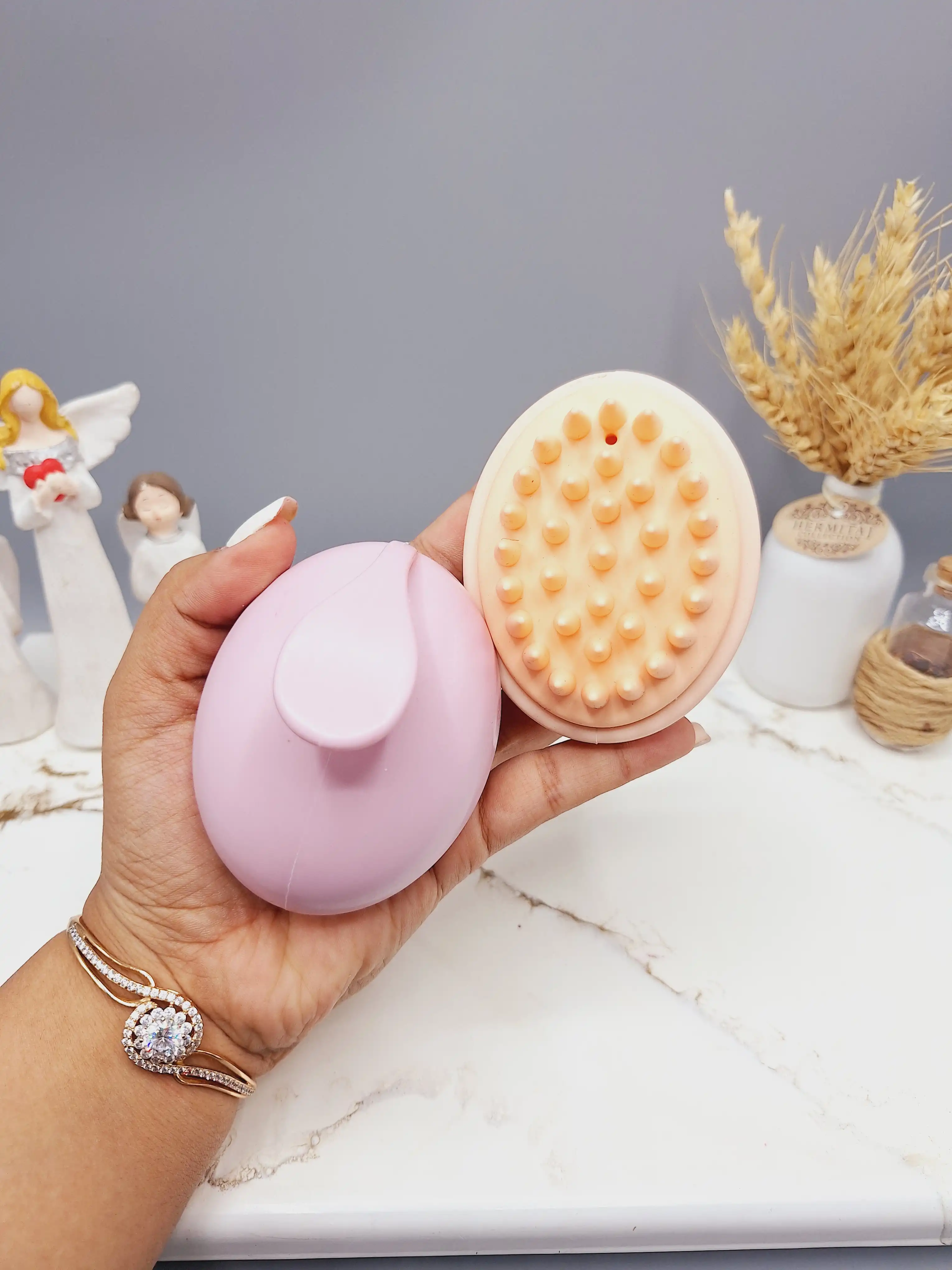 سرشور و ماساژور سر سیلیکونی مدل انگشتی